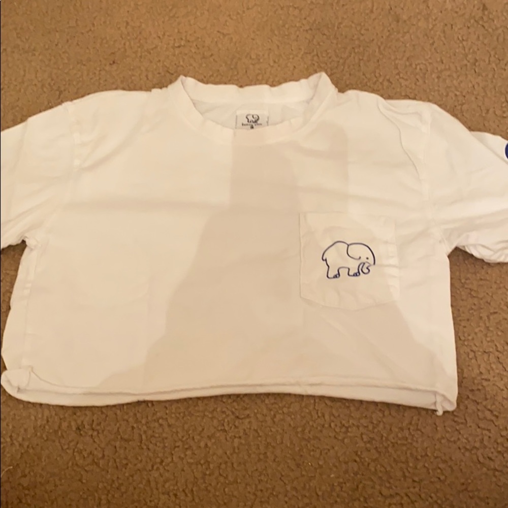Ivory Ella crop tee